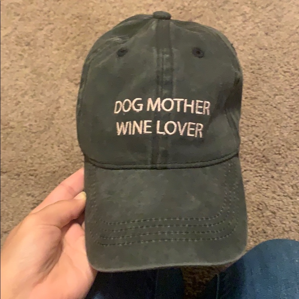 Dog mother, wine lover baseball cap